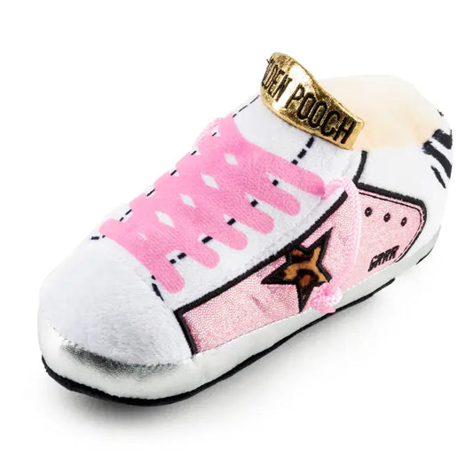 Golden Pooch Sneaker Dog Toy in Pink