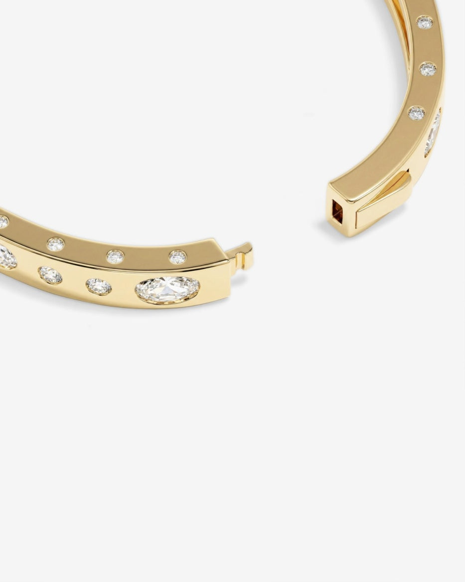 Melinda Maria Ashley Sunset Lock Cuff Gold