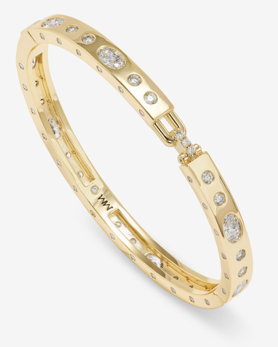 Melinda Maria Ashley Sunset Lock Cuff Gold