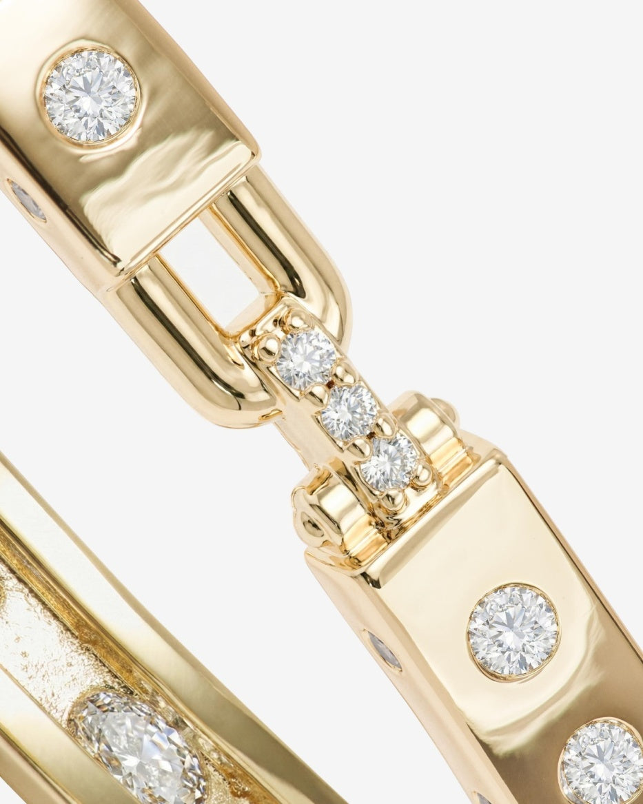 Melinda Maria Ashley Sunset Lock Cuff Gold