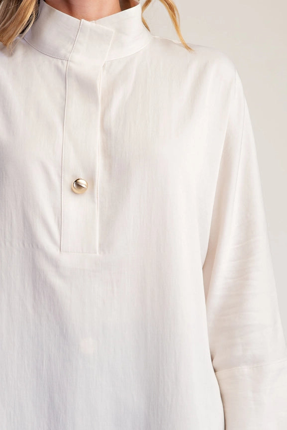 Ivory Silky Dolman Blouse
