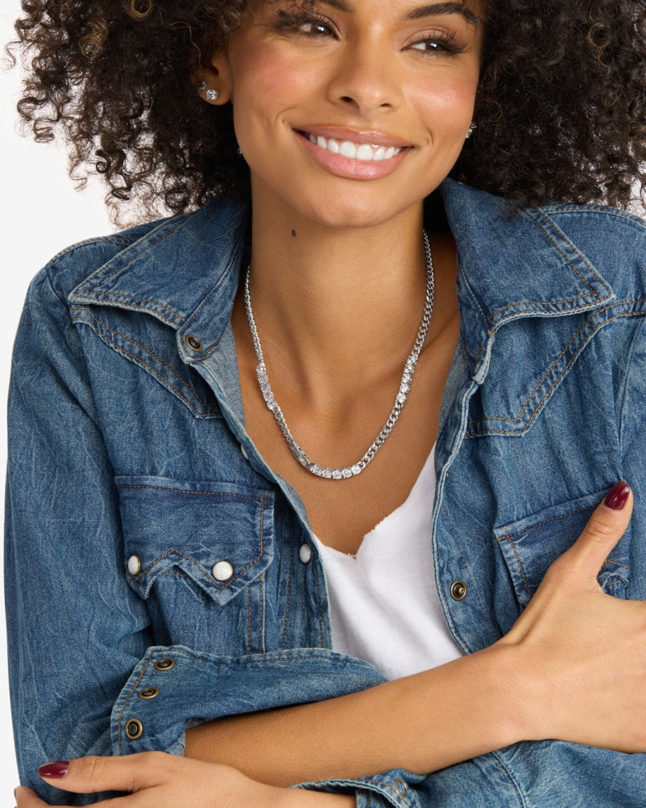 Melinda Maria Baby Julian's Obsessed with Diamonds in Silver