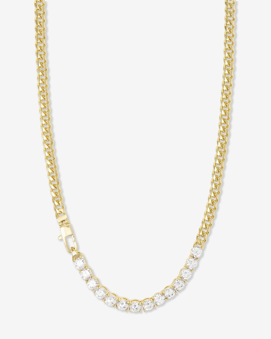 Melinda Maria Baby Julian REALLY Loves Diamonds Necklace in Gold
