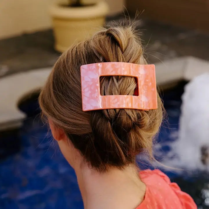 Teleties Flat Rectangle Hair Clip in Large