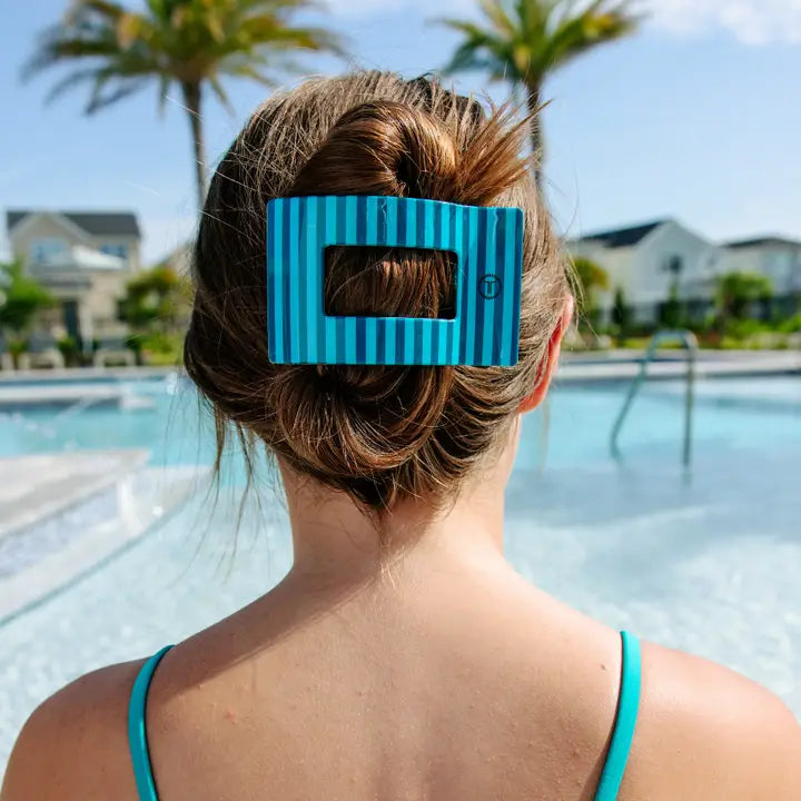 Teleties Flat Rectangle Hair Clip in Large