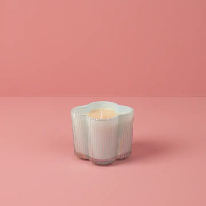 Single Wick Turquoise Clover Candle in Sweet Grace