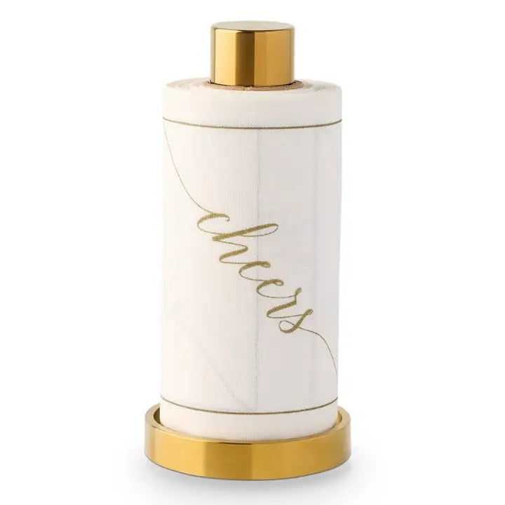Gold Rolled Cocktail Napkin Stand