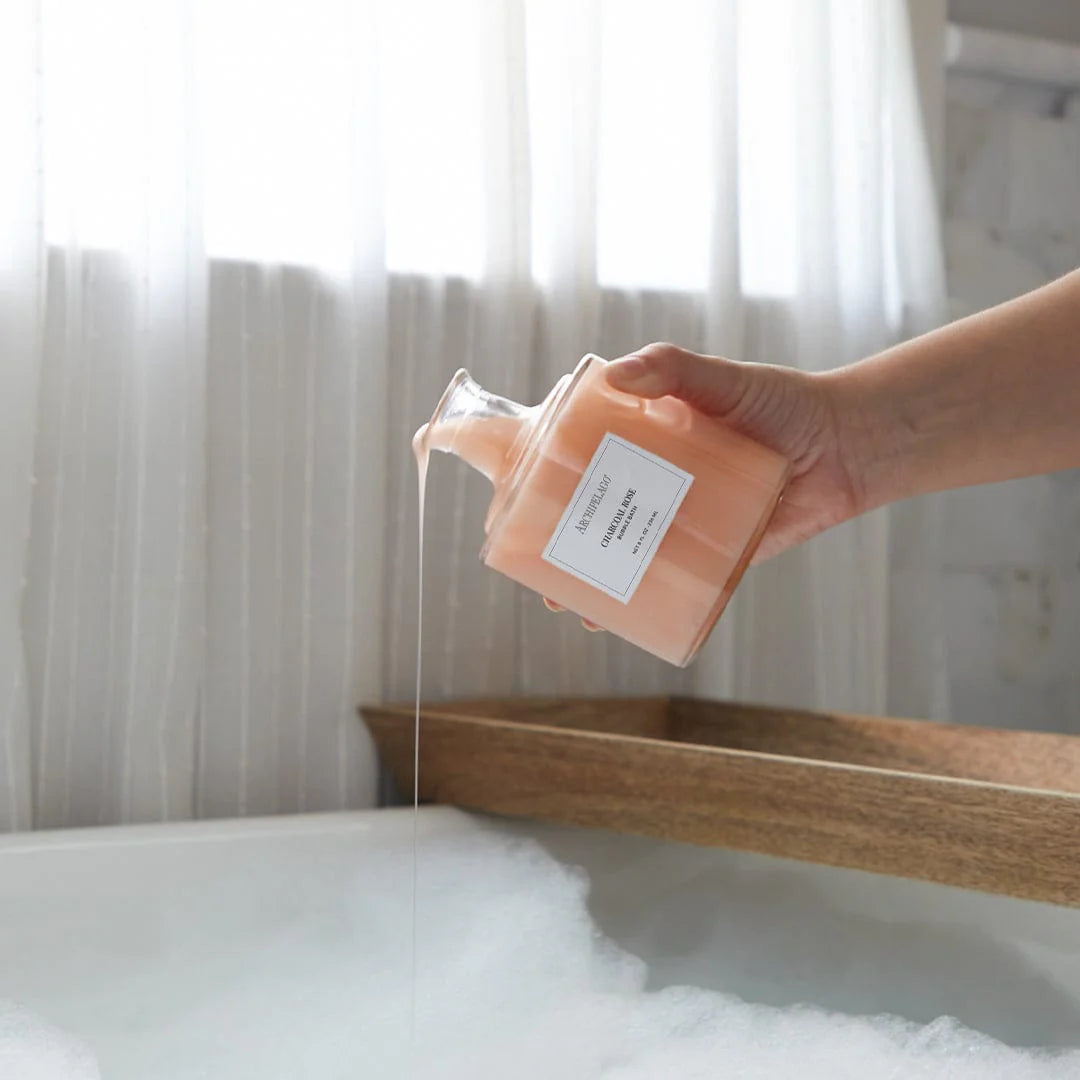 Archipelago Bubble Bath in Charcoal Rose
