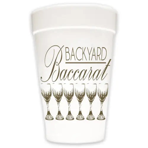 16oz. Styrofoam Cups in Backyard Baccarat