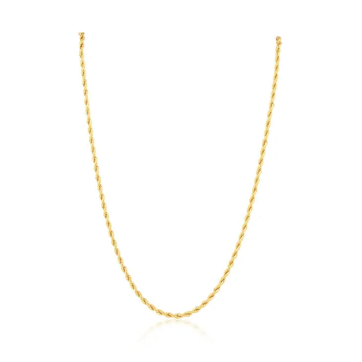 Sahira Jewelry Rope Chain Necklace in Gold