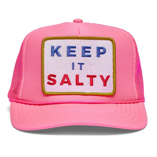Keep In Salty Trucker Hat in Pink
