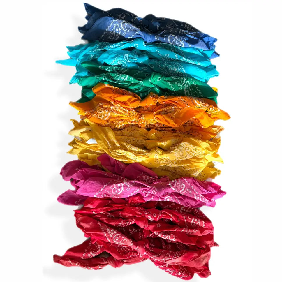 Knotted Hand Dyed Bandana