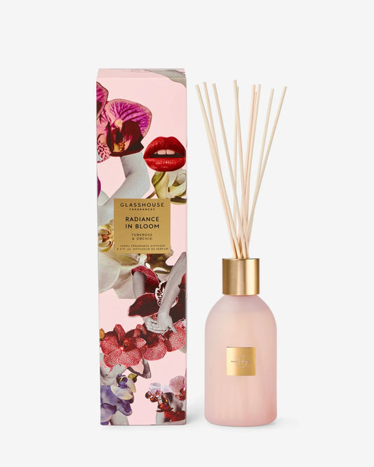 Glasshouse Fragrances Reed Diffuser in Radiance in Bloom