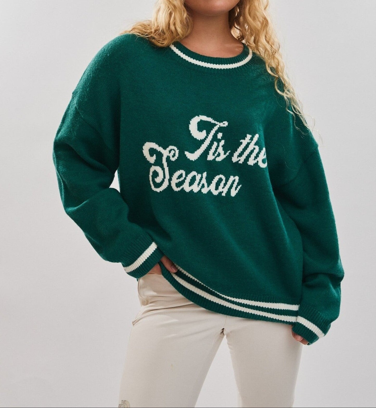 Tis the Season Sweater in Festive Green
