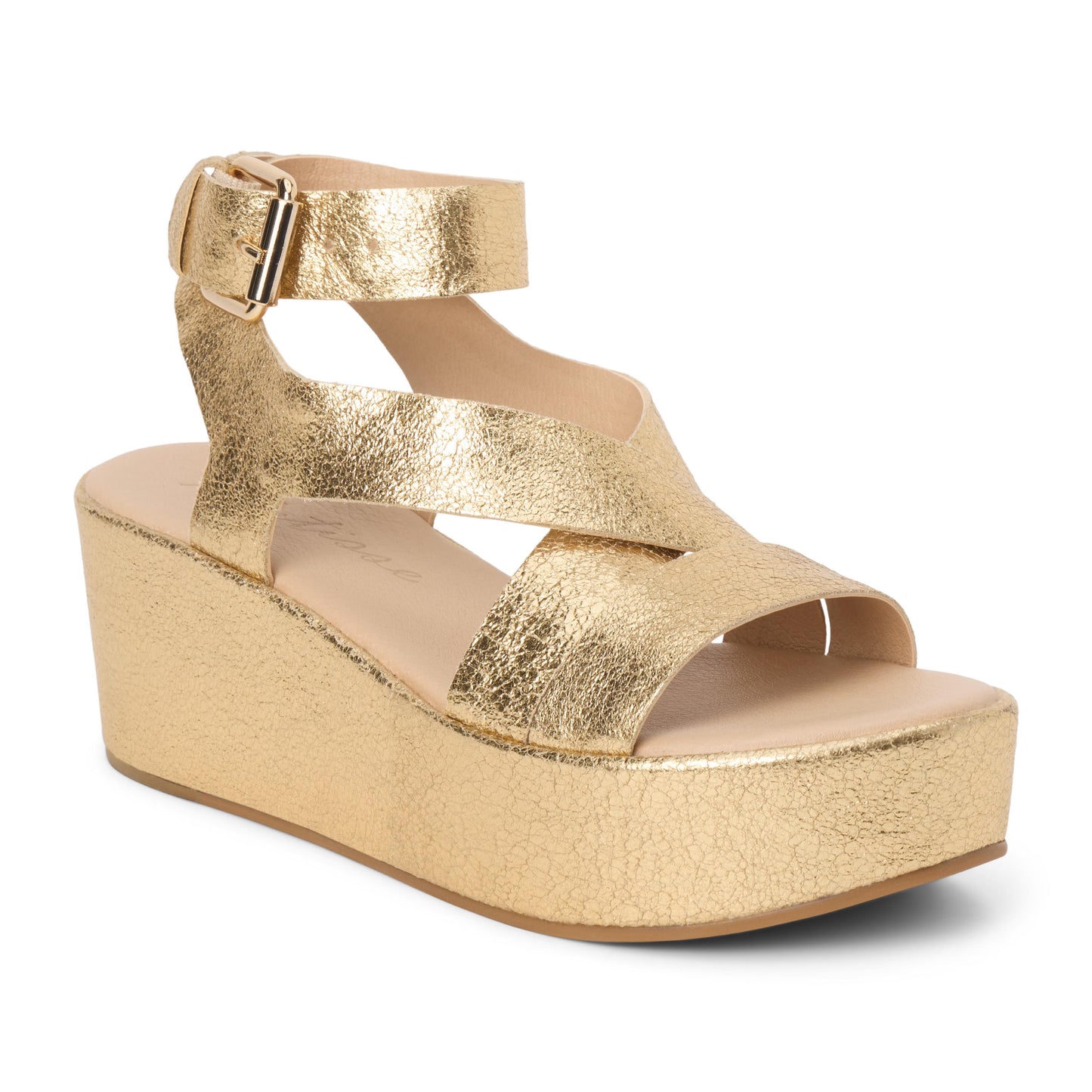 Matisse Footwear Pascal in Gold Crinkle