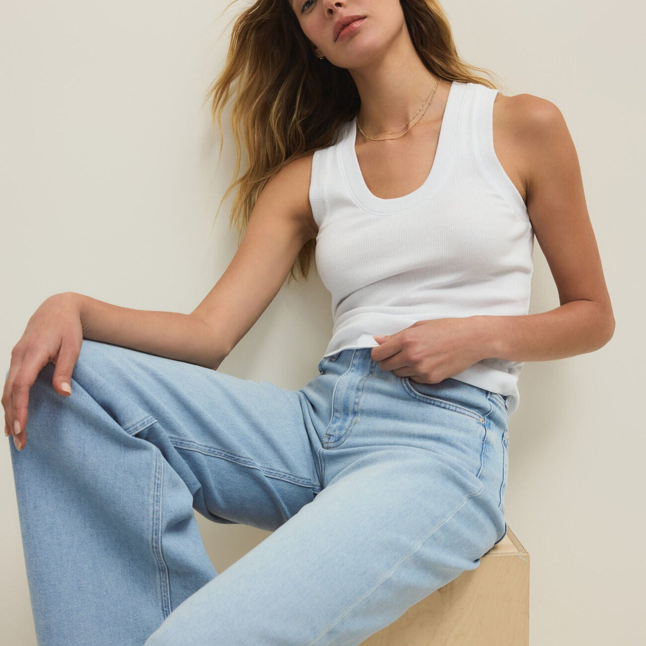 Z Supply Sirena Rib Tank in White
