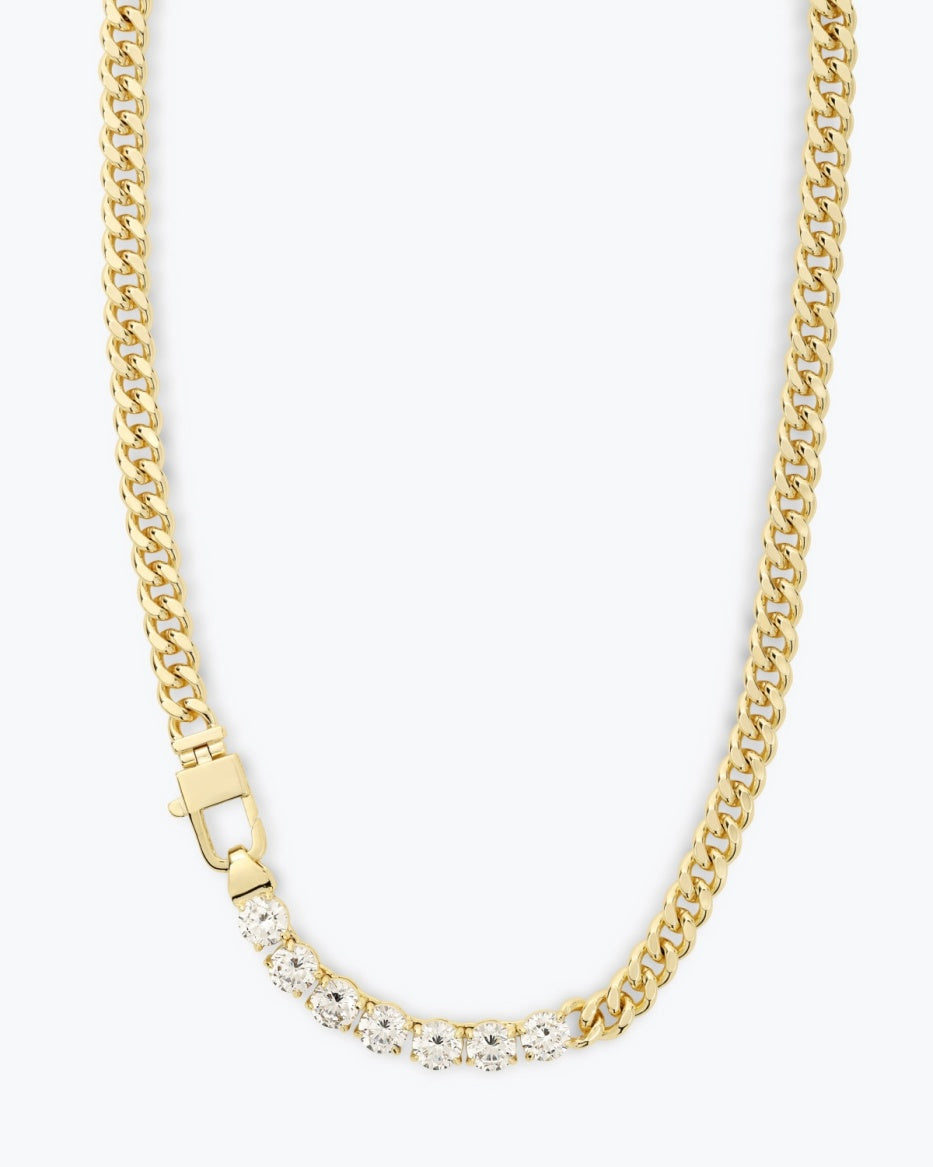 Melinda Maria Julian Loves Diamonds Necklace in Gold