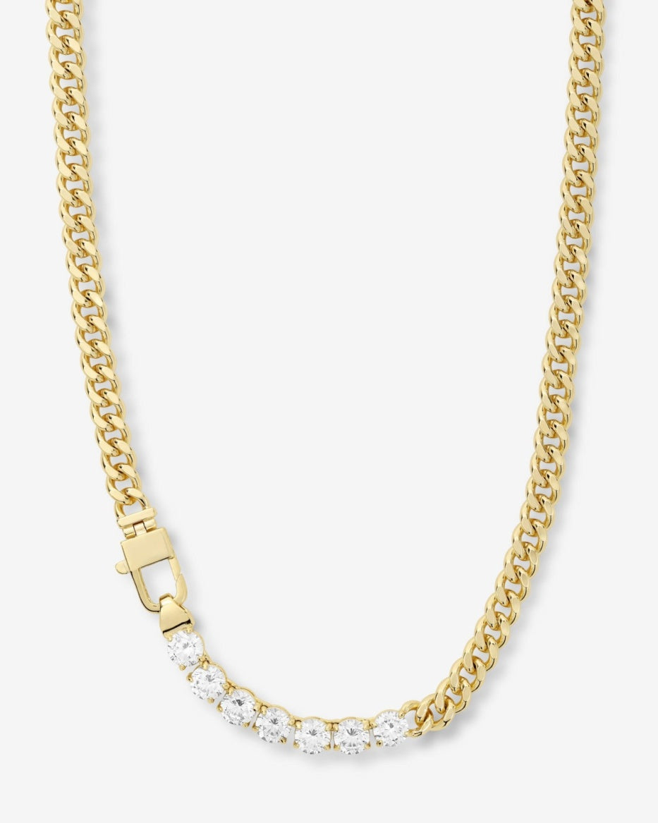 Melinda Maria Julian Loves Diamonds Necklace in Gold 22in.
