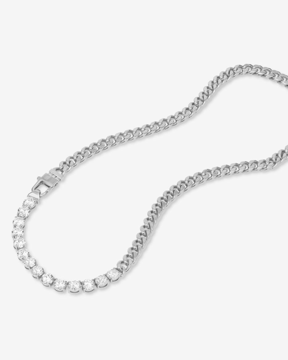 Melinda Maria Julian REALLY Loves Diamonds Necklace in Silver