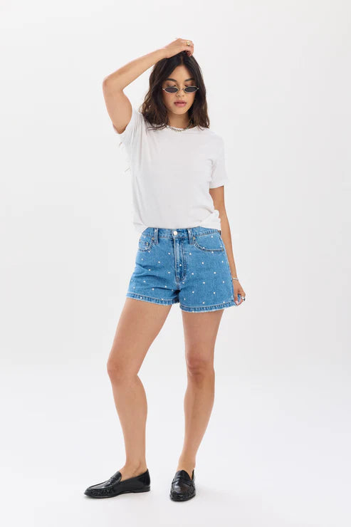 Daze Knockout High Rise Shorts in Full Circle