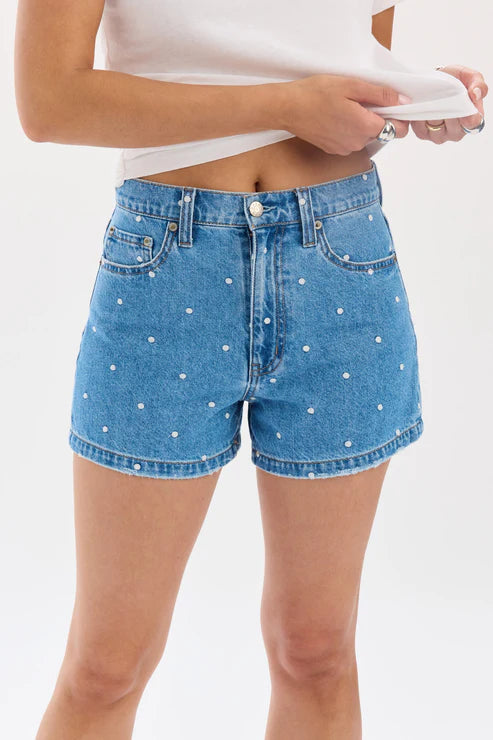 Daze Knockout High Rise Shorts in Full Circle