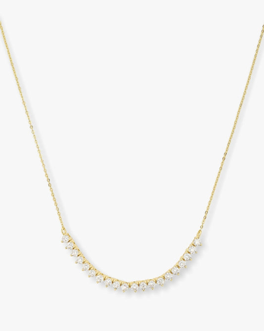 Melinda Maria Baby Not Your Basic Tennis Chain Necklace in Gold