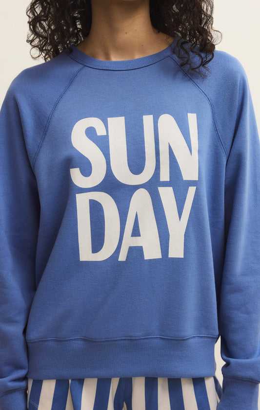 Z Supply Sunday Sweatshirt in Blue