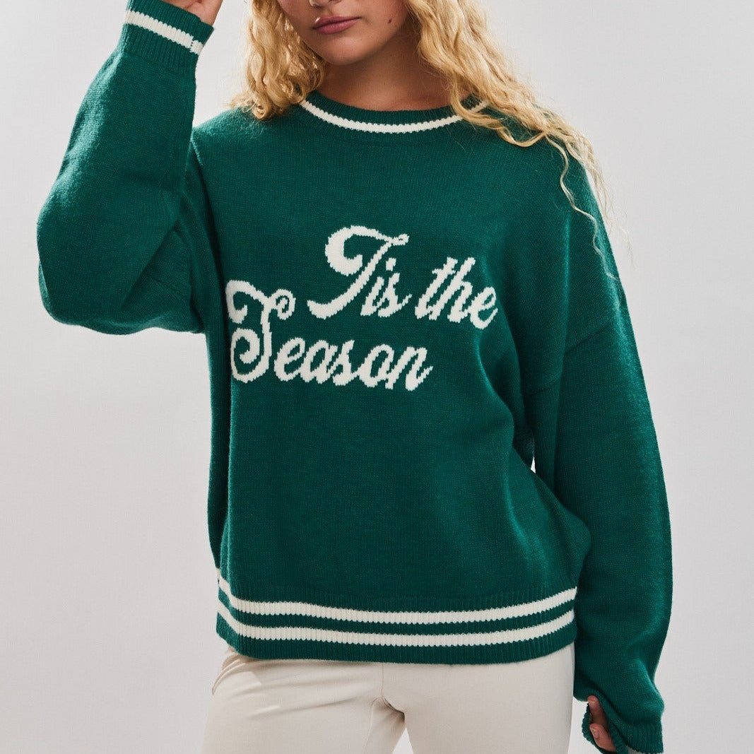 Tis the Season Sweater in Festive Green