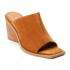 Matisse Footwear Lillie Wedge in Cognac Suede