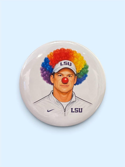 Gameday Button in Kiffin Clown