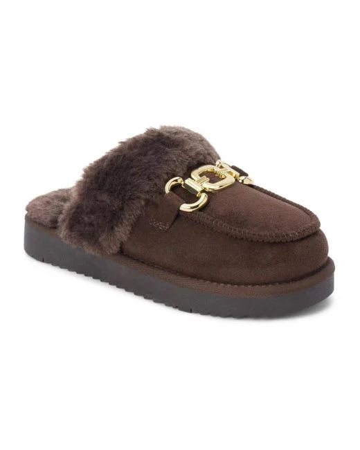 Matisse Footwear Davos Slide Slipper in Chocolate