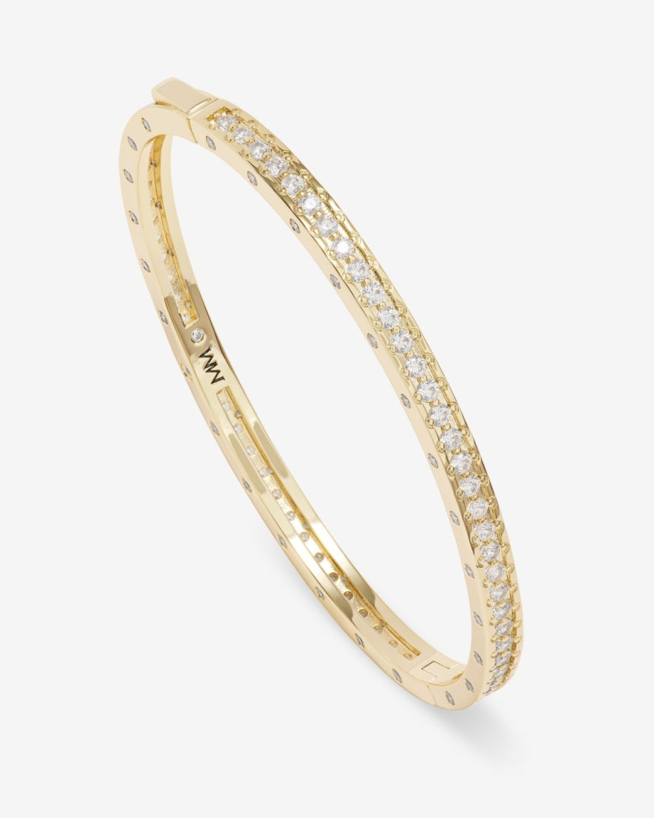 Melinda Maria Ashley Pave Cuff Gold