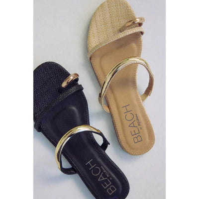 Matisse Footwear Vacay Flat Sandal in Black