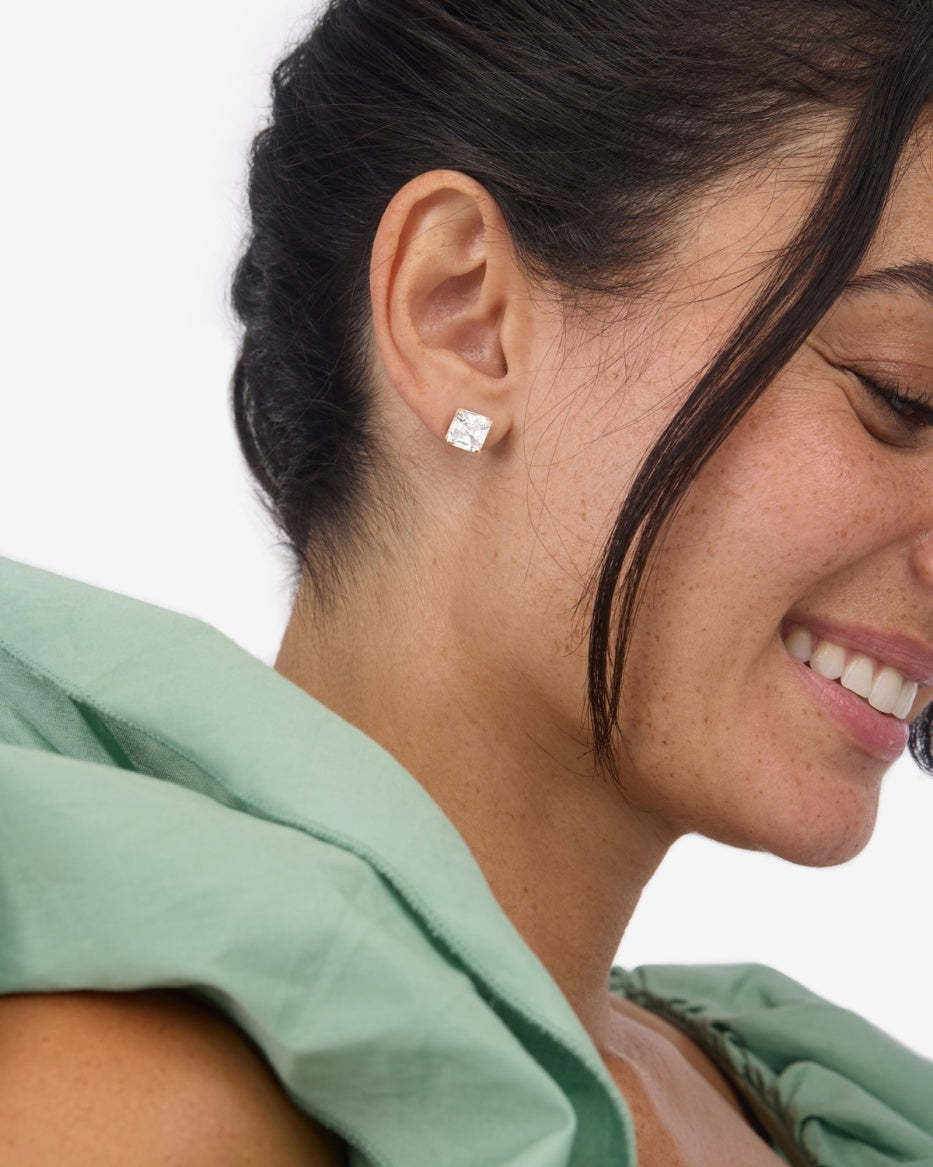 Melinda Maria Queen Studs in Silver