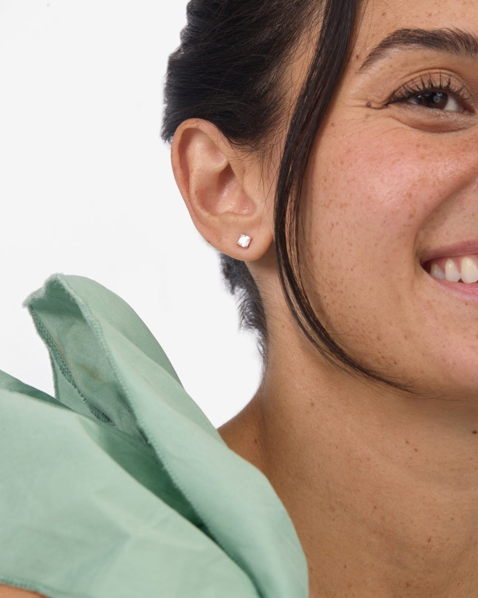 Melinda Maria Queen Studs in Silver