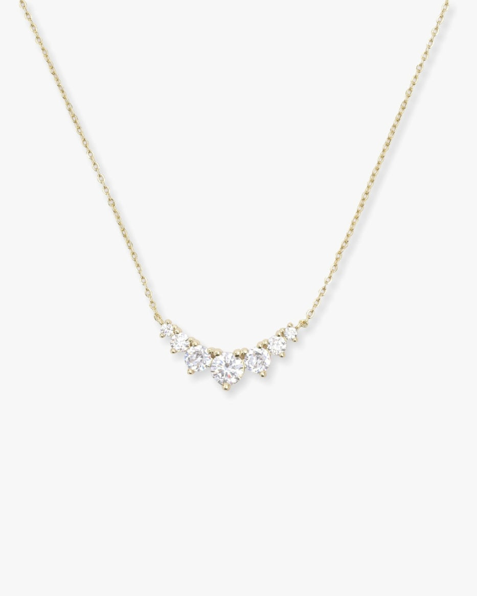 Melinda Maria Not Your Basic Multi Stone Pendant Necklace in Gold