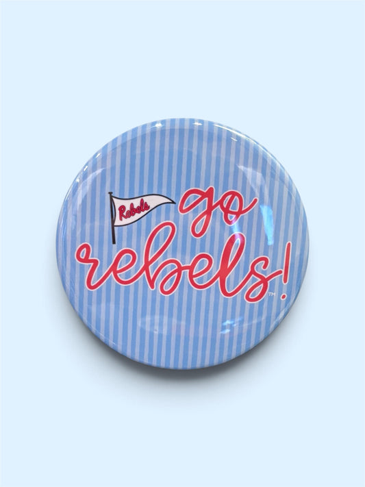 Gameday Button in Go Rebels Pinstripe