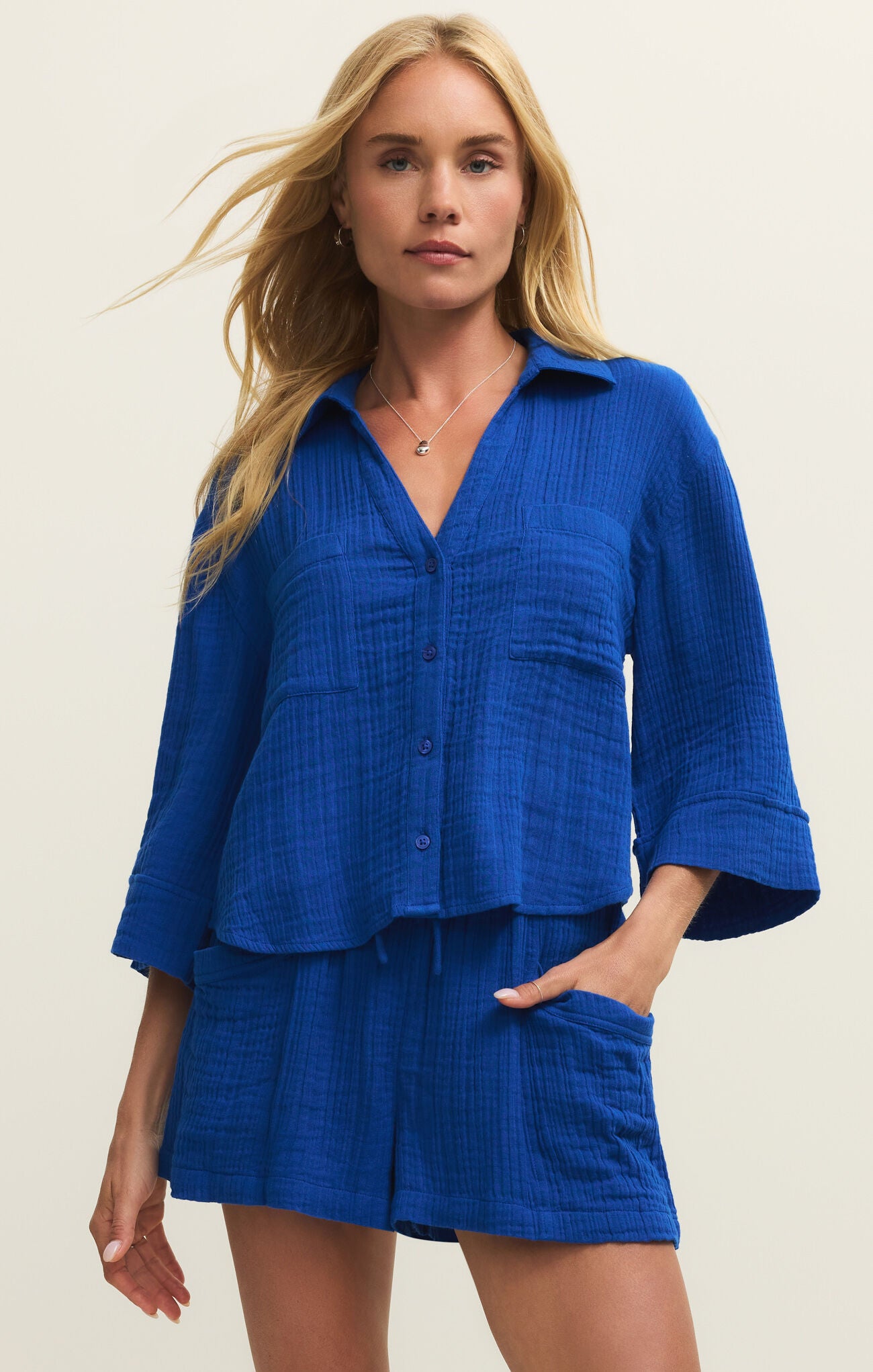 Z Supply Helena Shirt in Nautical
