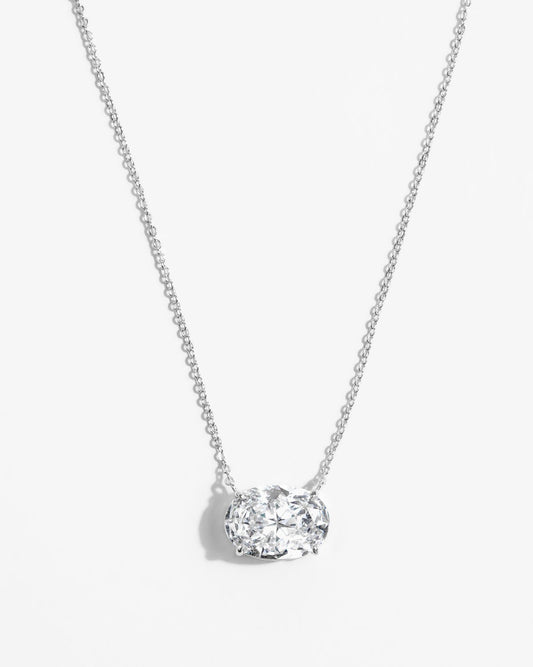 Melinda Maria Hello Gorgeous! Drop Necklace in Silver