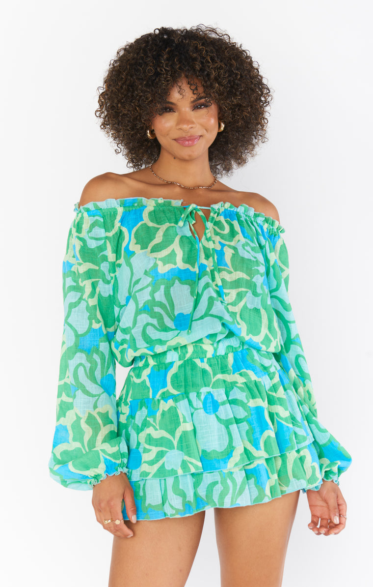 Show Me Your Mumu Nat Skort in Abstract Poppy