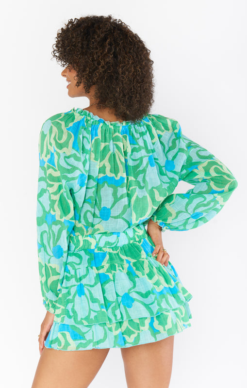 Show Me Your Mumu Margot Tunic in Abstract Poppy