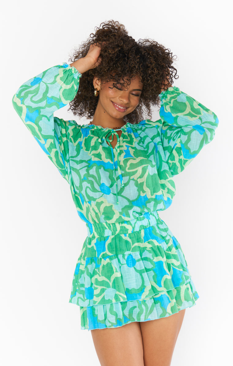 Show Me Your Mumu Margot Tunic in Abstract Poppy