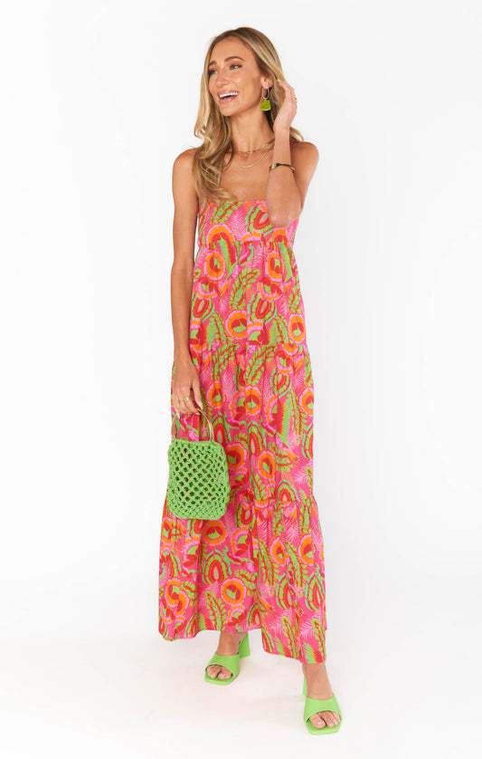 Show Me Your Mumu Long Weekend Maxi Dress in Paradise Palms