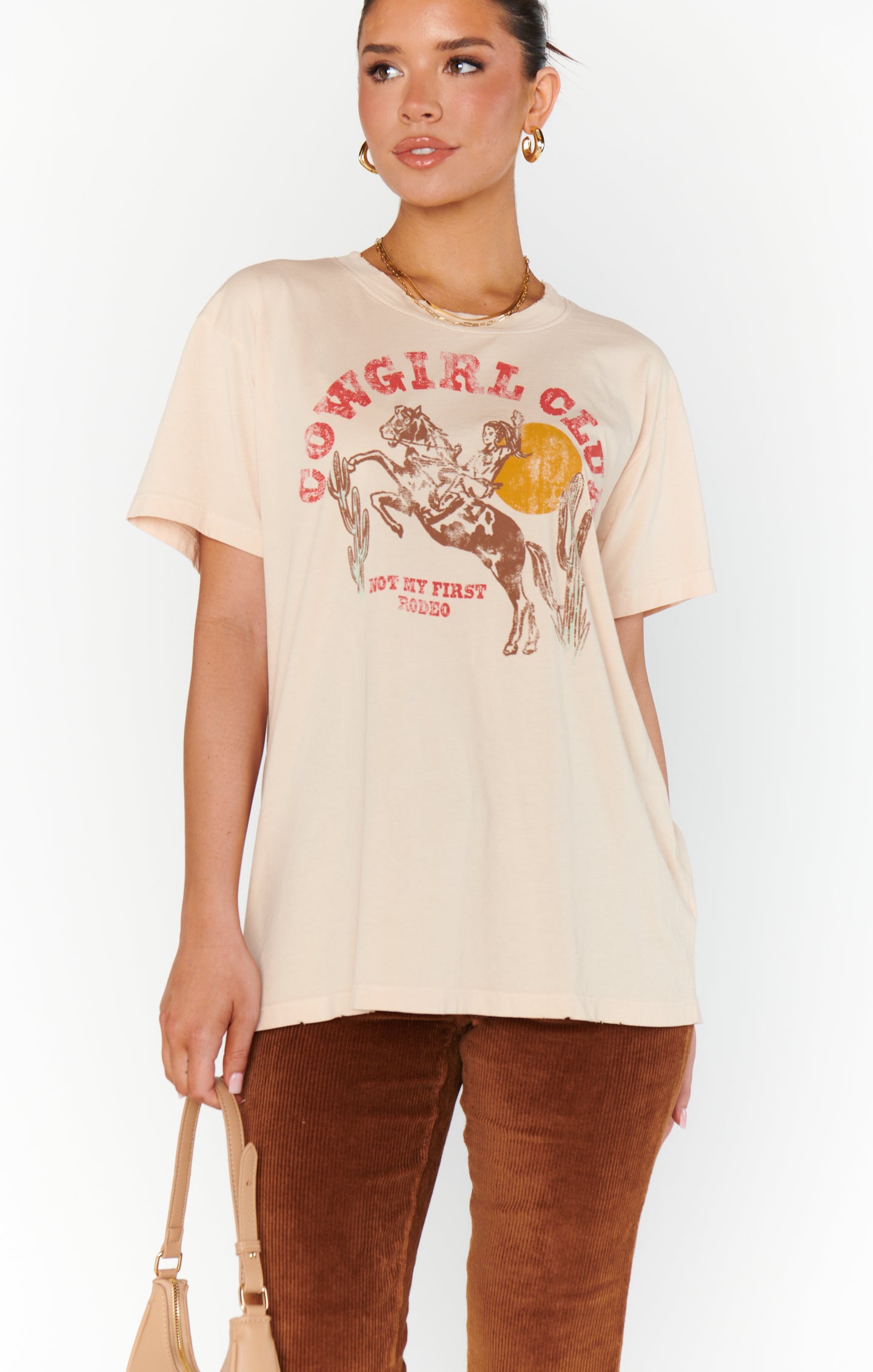 Show Me Your Mumu Travis Tee in Distressed Cowgirl