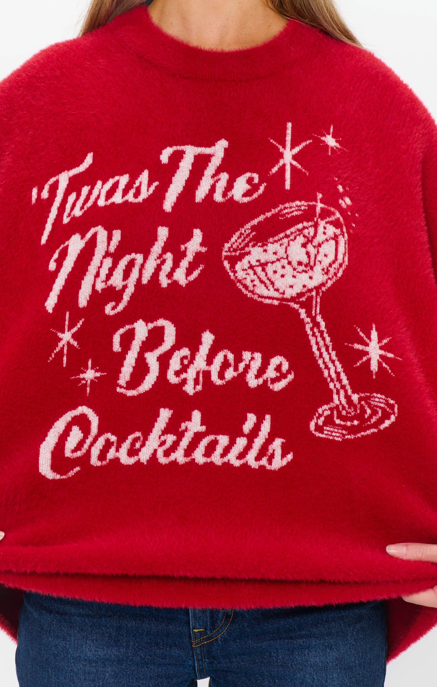Show Me Your Mumu Classic Crewneck Sweater in Twas the Night Before Cocktails