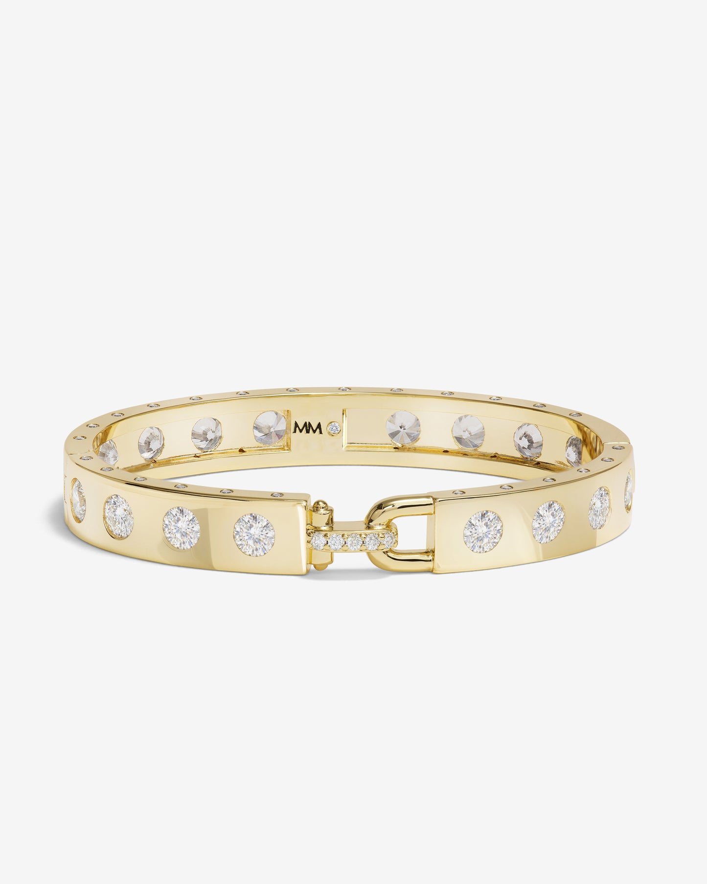 Melinda Maria Ashley Rodeo Lock Cuff In Gold