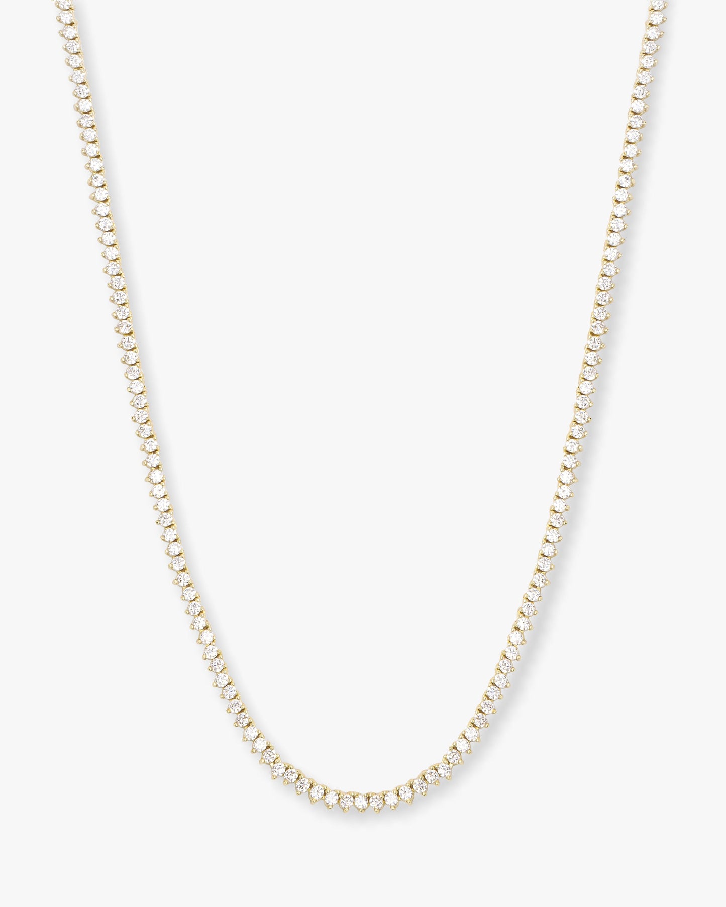 Melinda Maria Baby Not Your Basic Tennis Necklace in Gold