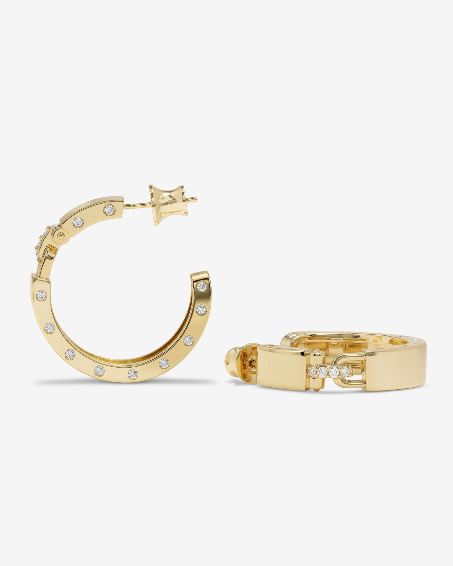 Melinda Maria Ashley Lock Hoop in 1" Gold