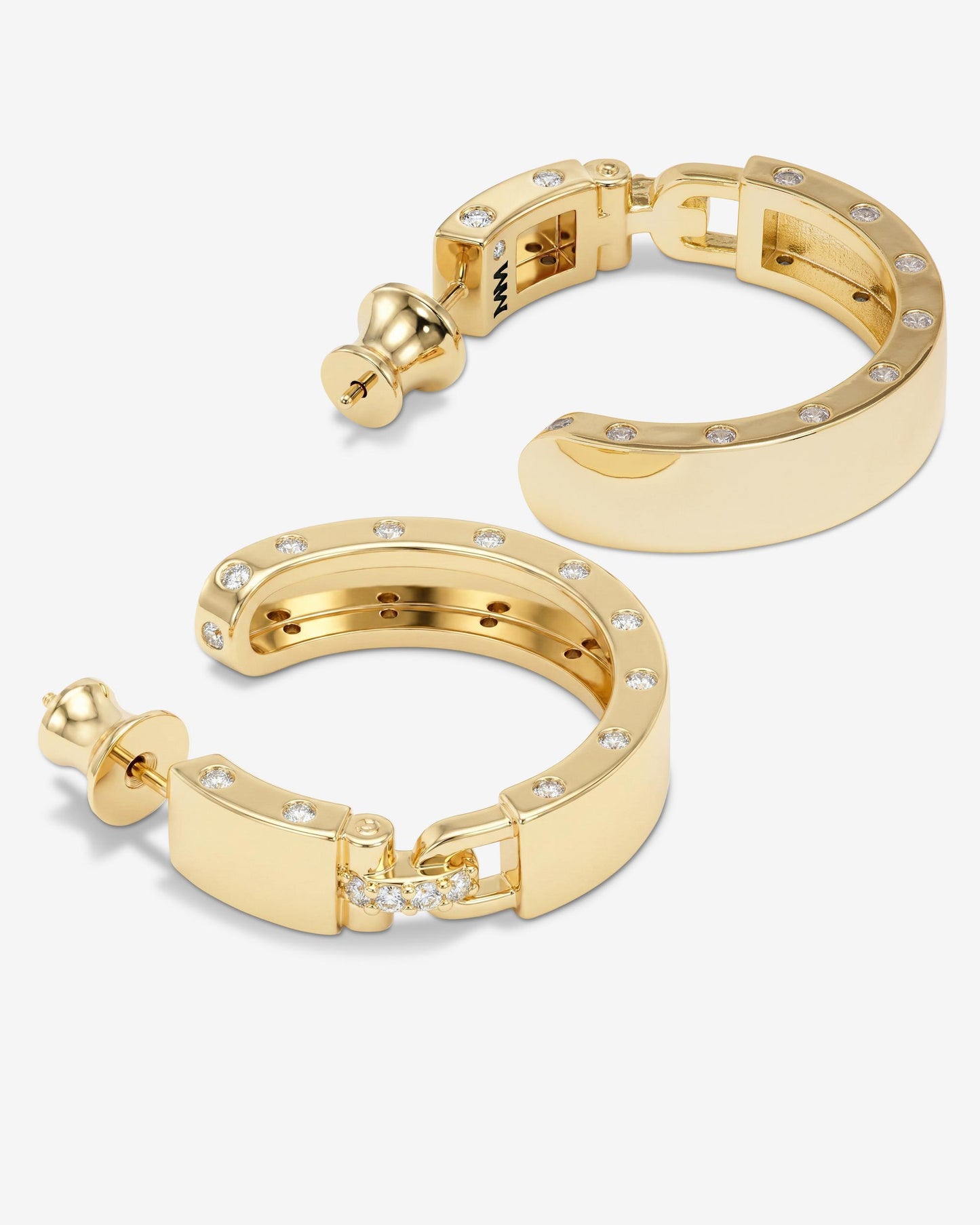 Melinda Maria Ashley Lock Hoop in 1" Gold