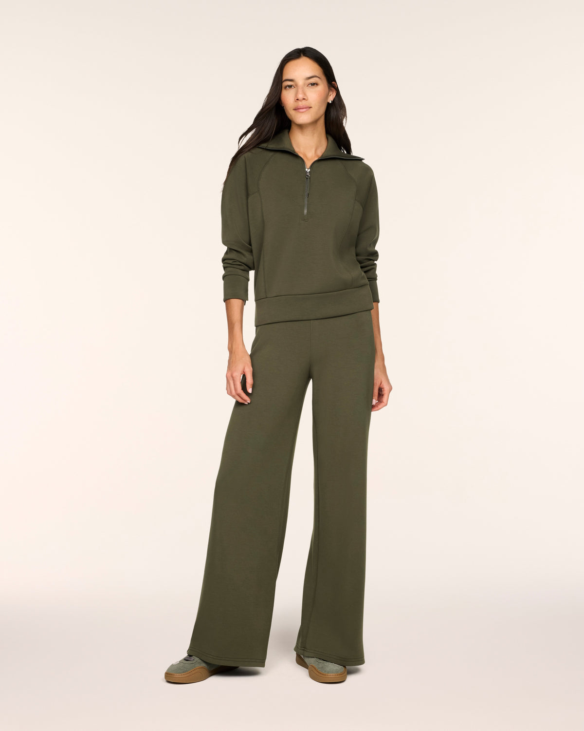 Spanx Air Essentials Wide Leg Pants in Monstera
